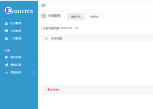 eyoucms 栏目如何添加字段